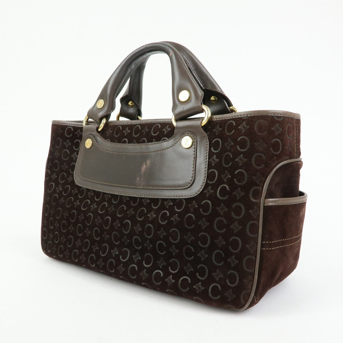 Celine Boogie Suede, Brown, Suede, Handbag