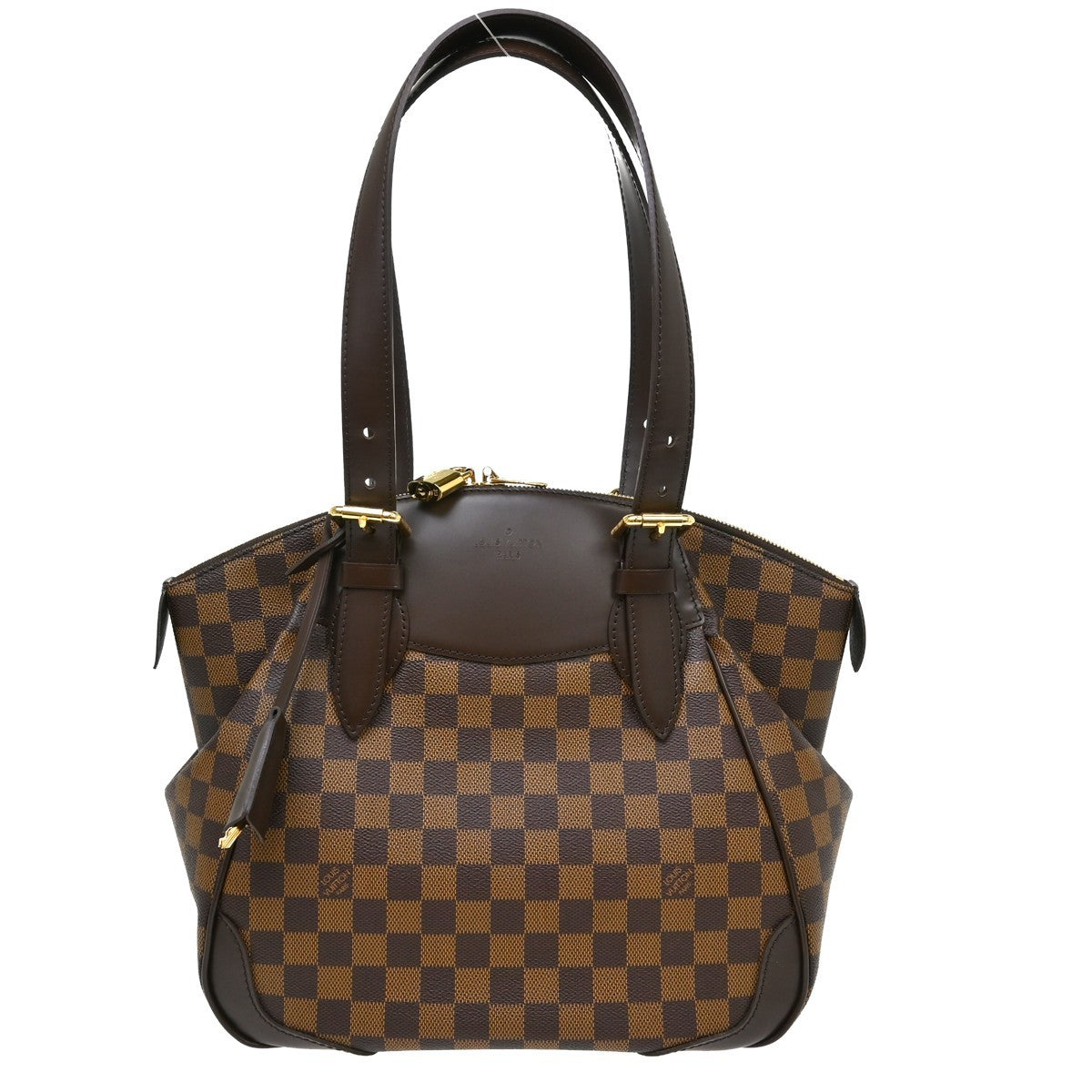 Louis Vuitton Verona Damier Ebene, Brown, Canvas, Tote Bag