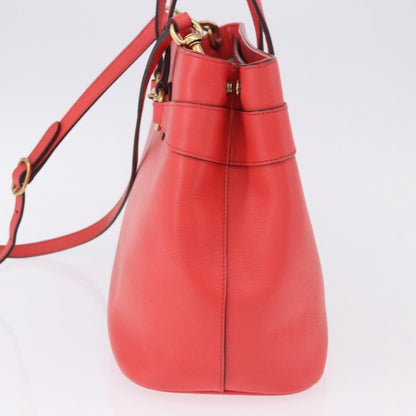 Gucci Bright Bit Convertible Leather, Red, Leather, Tote Bag