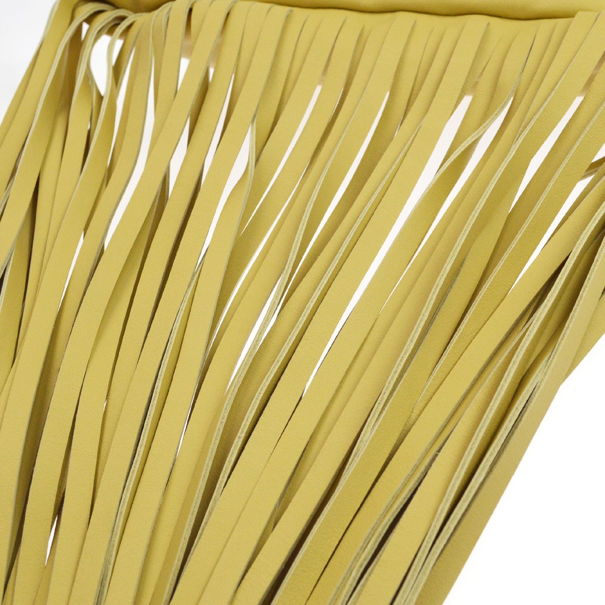 Bottega Veneta The Fringe Leather, Beige, Leather, Clutch
