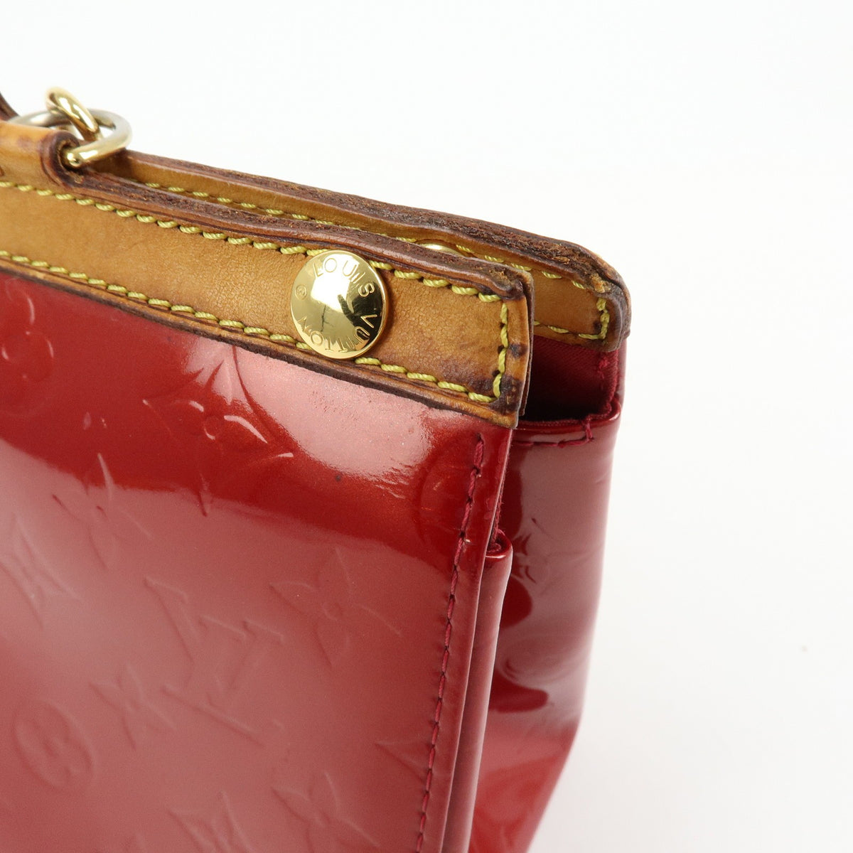 Louis Vuitton Roxbury Drive Monogram Vernis, Red, Patent Leather, Handbag