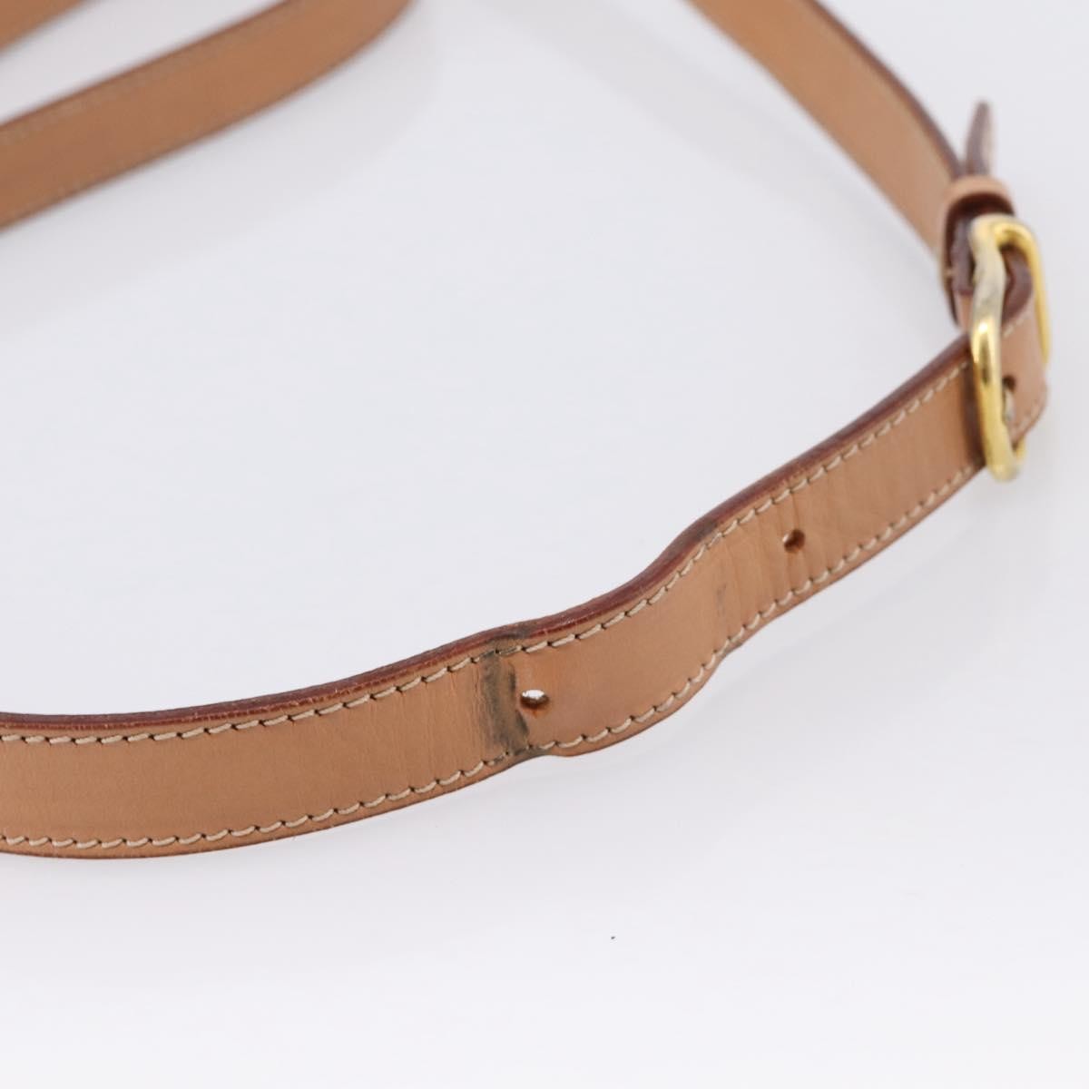 Celine Vintage Saddle Flap Macadam Coated Canvas, Brown, Canvas, Shoulder Bag