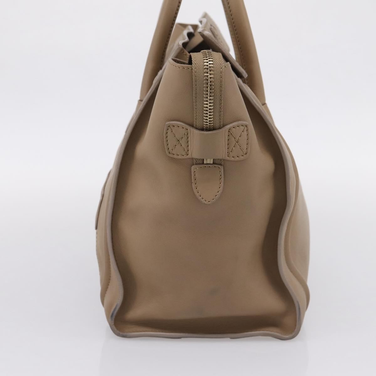 Celine Shopper Luggage Leather, Beige, Leather, Handbag