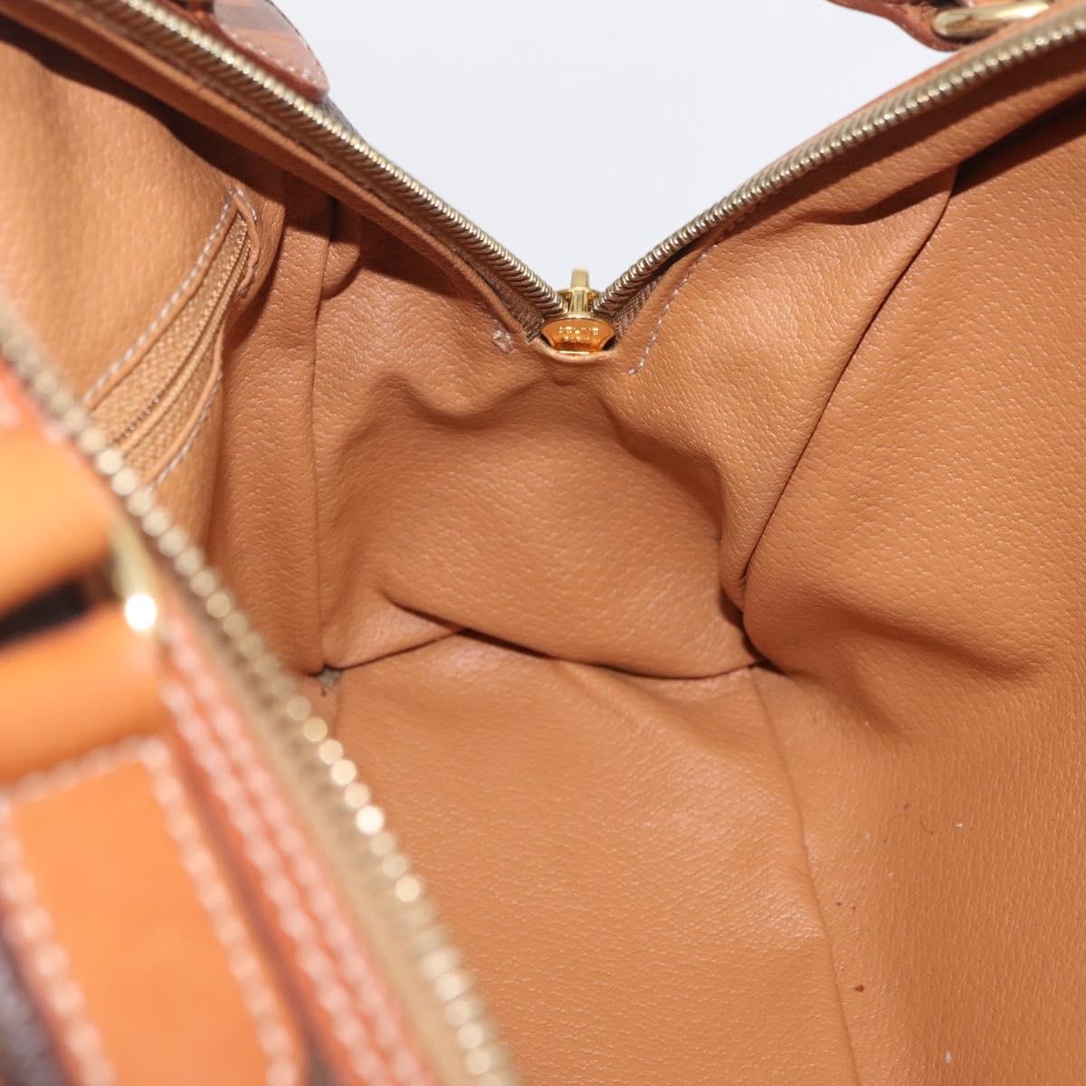 Celine Vintage Handbag Toile Céline, Brown, Canvas, Handbag