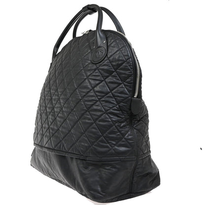 Chanel Horizontal Sport Weekender Quilted Coated Canvas, Black, Nylon, Travel Bag