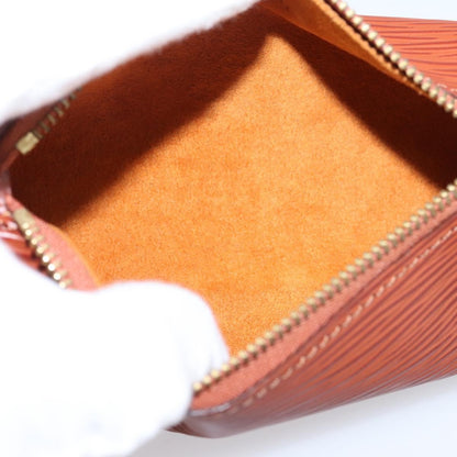 Louis Vuitton Soufflot Pochette Epi Leather, Brown, Leather, Clutch