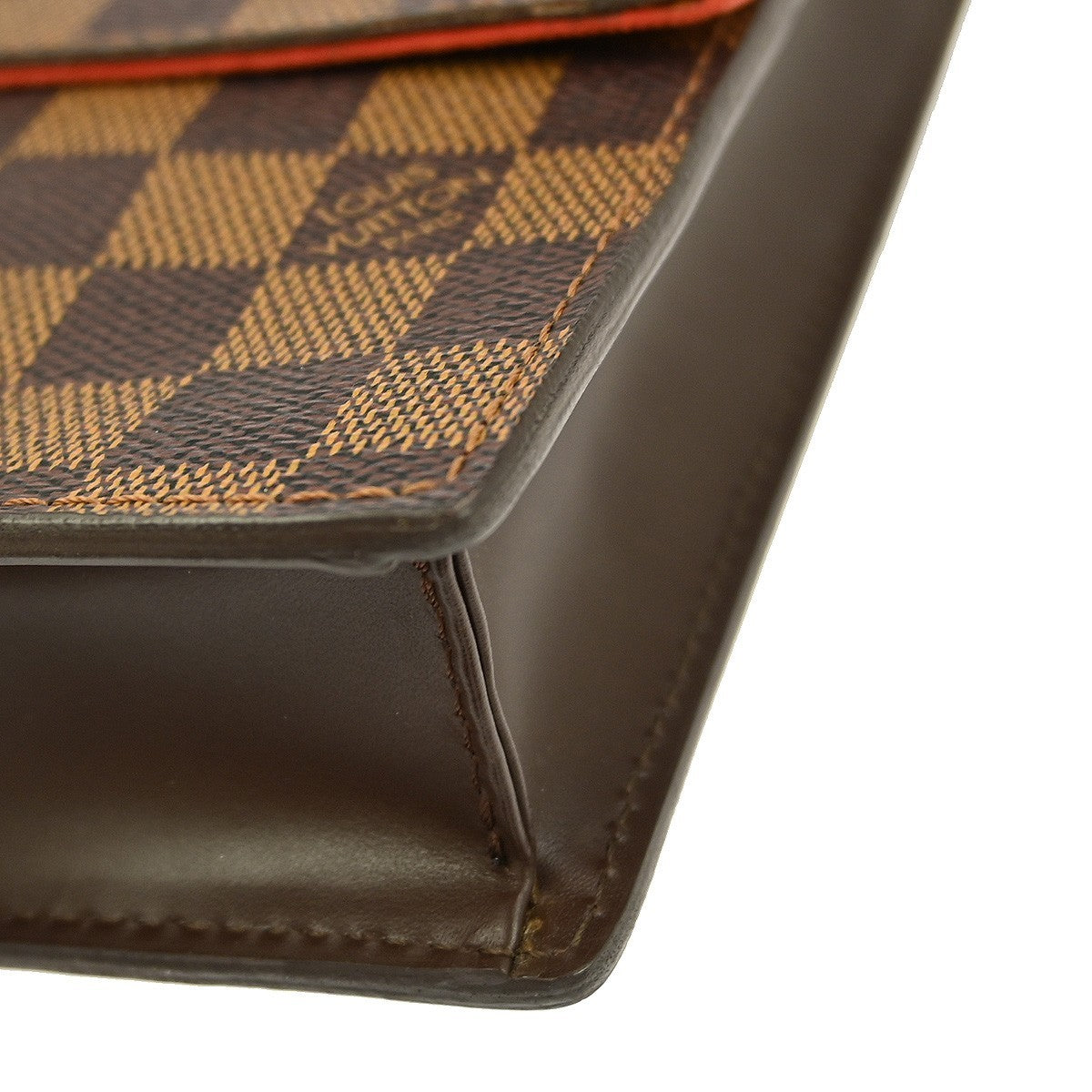 Louis Vuitton Portobello Messenger Damier Ebene, Brown, Canvas, Shoulder Bag