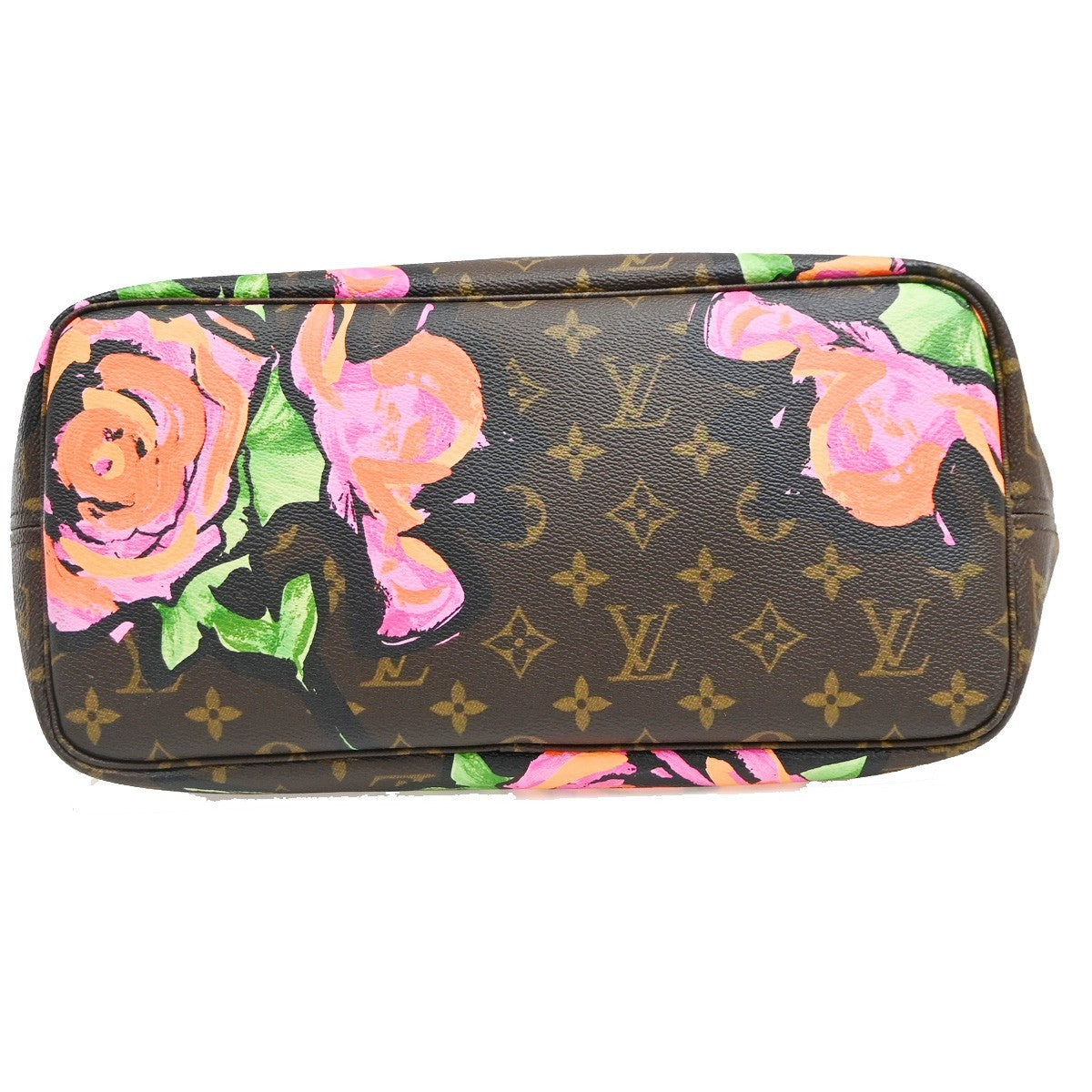 Louis Vuitton Neverfull Limited Edition Monogram Roses, Multicolour, Canvas, Tote Bag