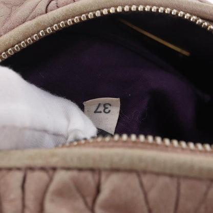 Miu Miu Shoulder Matelasse Leather, Pink, Leather, Shoulder Bag