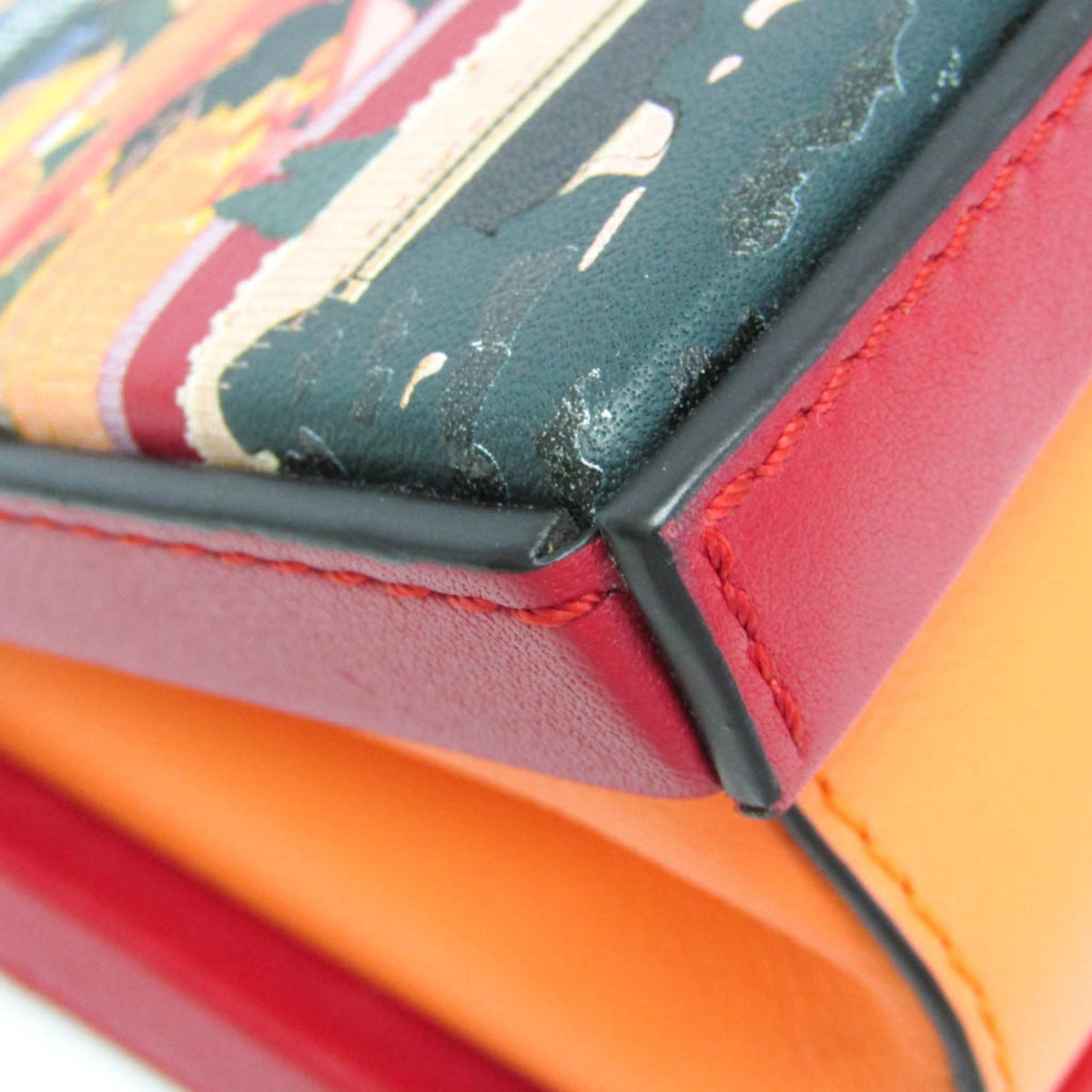 Loewe Postal Leather, Multicolour, Leather, Handbag