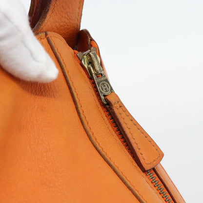 Hermes Sac Doremi Leather, Orange, Leather, Shoulder Bag