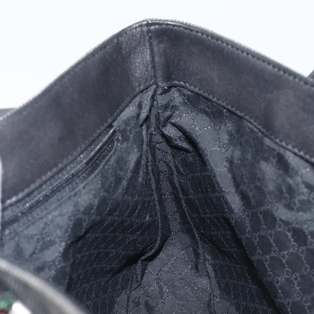 Gucci Sherry Line Tote Canvas, Black, Canvas, Tote Bag