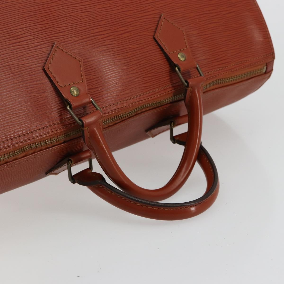Louis Vuitton Speedy Epi Leather, Brown, Leather, Handbag