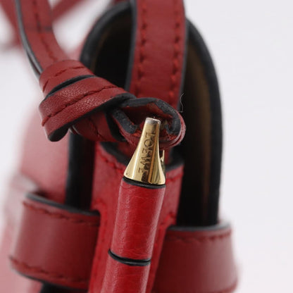 Loewe Metal Gate Leather, Red, Leather, Shoulder Bag
