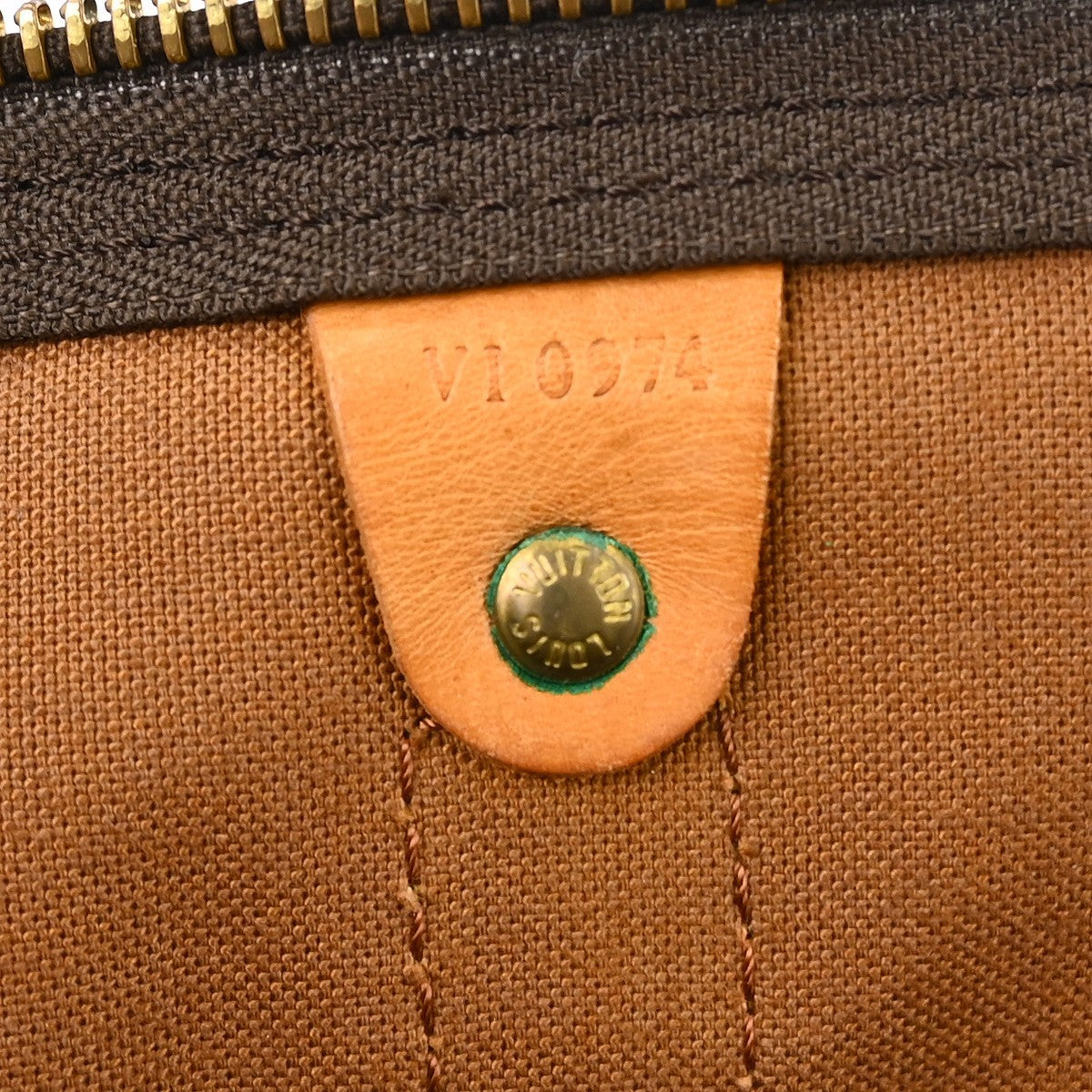 Louis Vuitton Keepall Bandoulière Monogram, Brown, Canvas, Travel Bag