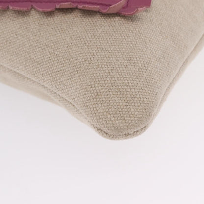 Saint Laurent Kahala Heart Tote Canvas, Beige, Canvas, Tote Bag