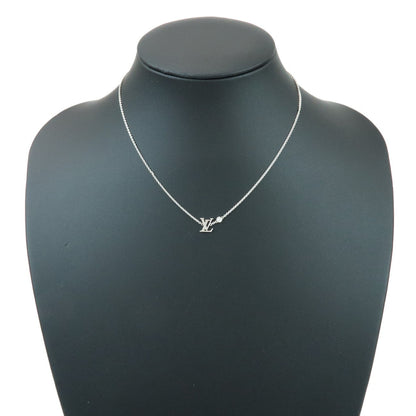 Louis Vuitton Idylle Blossom LV Pendant 18K White Gold with Diamond, Silver, White Gold, Necklace
