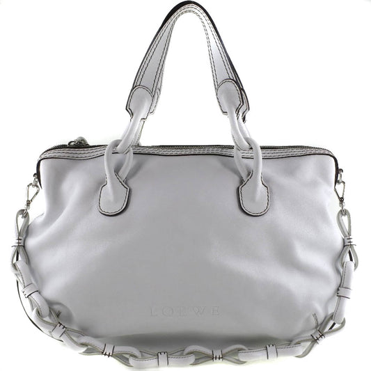 Loewe, White, Leather, shoulder
