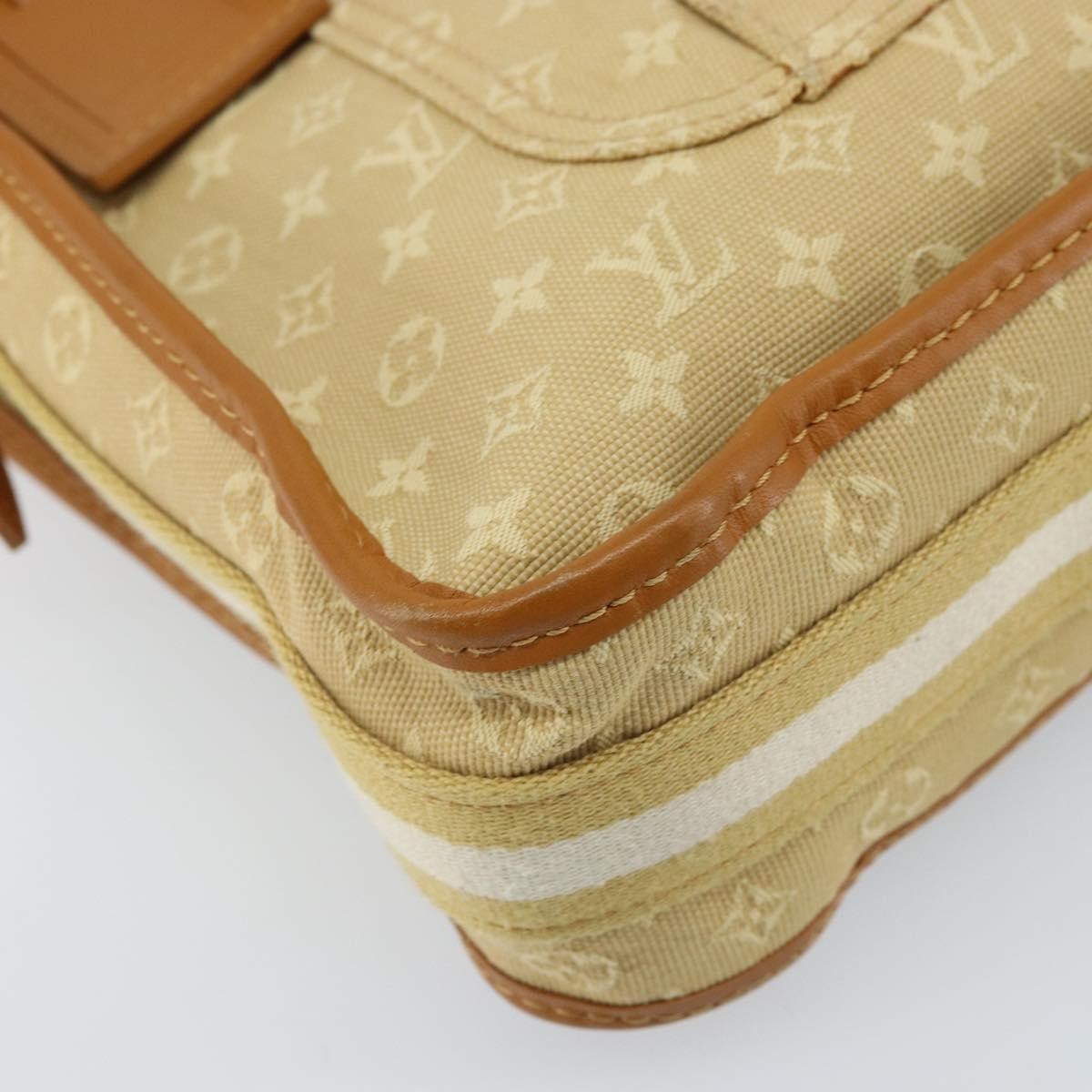 Louis Vuitton Mary Kate Messenger Mini Lin, Beige, Canvas, Shoulder Bag