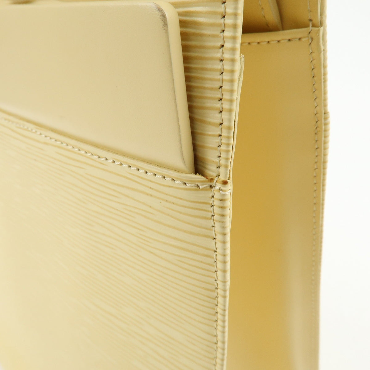 Louis Vuitton Croisette Epi Leather, Yellow, Leather, Tote Bag