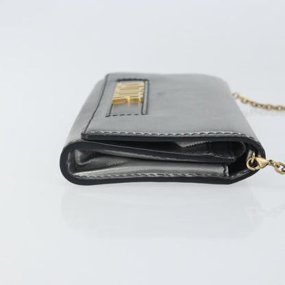 Christian Dior J'Adior Croisiere Chain Leather, Silver, Leather, Clutch