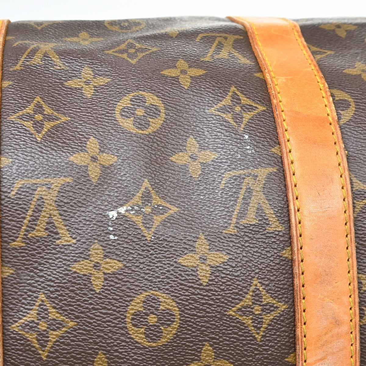 Louis Vuitton Keepall Monogram, Brown, Canvas, Travel Bag
