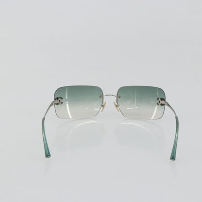 Chanel Logo CC Metal, Green, Metal, Sunglasses