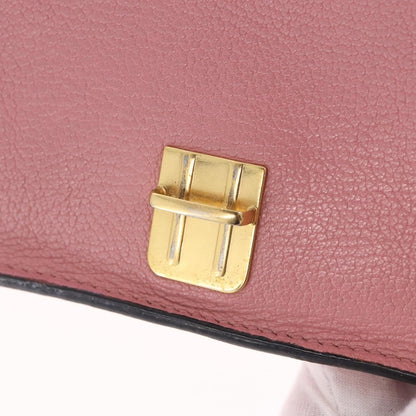 Miu Miu Madras Shoulder Leather, Pink, Leather, Crossbody Bag