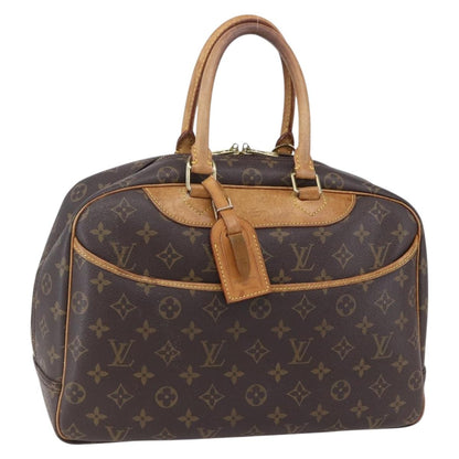 Louis Vuitton Deauville Handbag Monogram Canvas, BROWN, CANVAS, Handbag