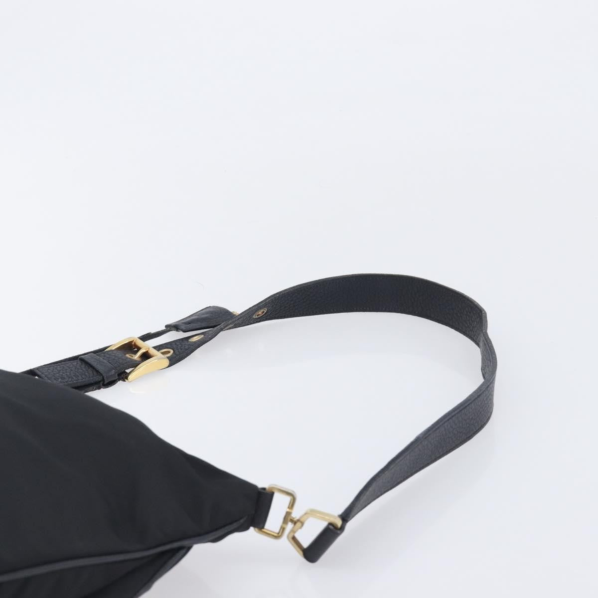 Prada Shoulder Tessuto, Black, Nylon, Shoulder Bag