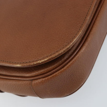 Burberry Flap Shoulder Leather, Brown, Leather, Shoulder Bag
