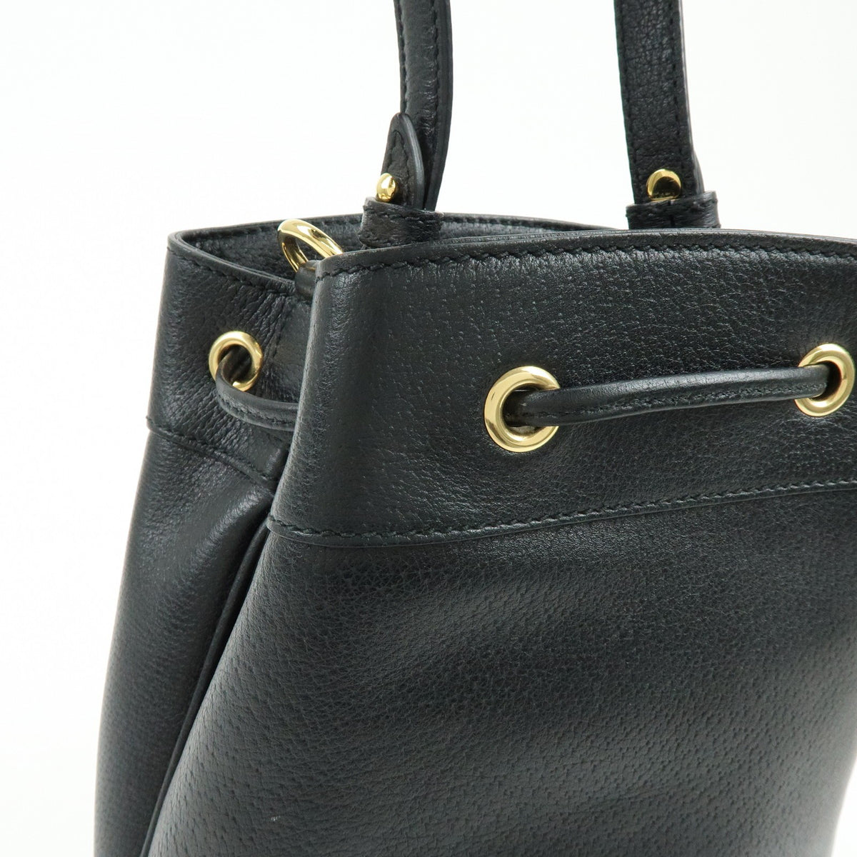 Gucci Ophidia Bucket Leather, Black, Leather, Handbag