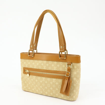 Louis Vuitton Lucille Mini Lin, Beige, Canvas, Handbag
