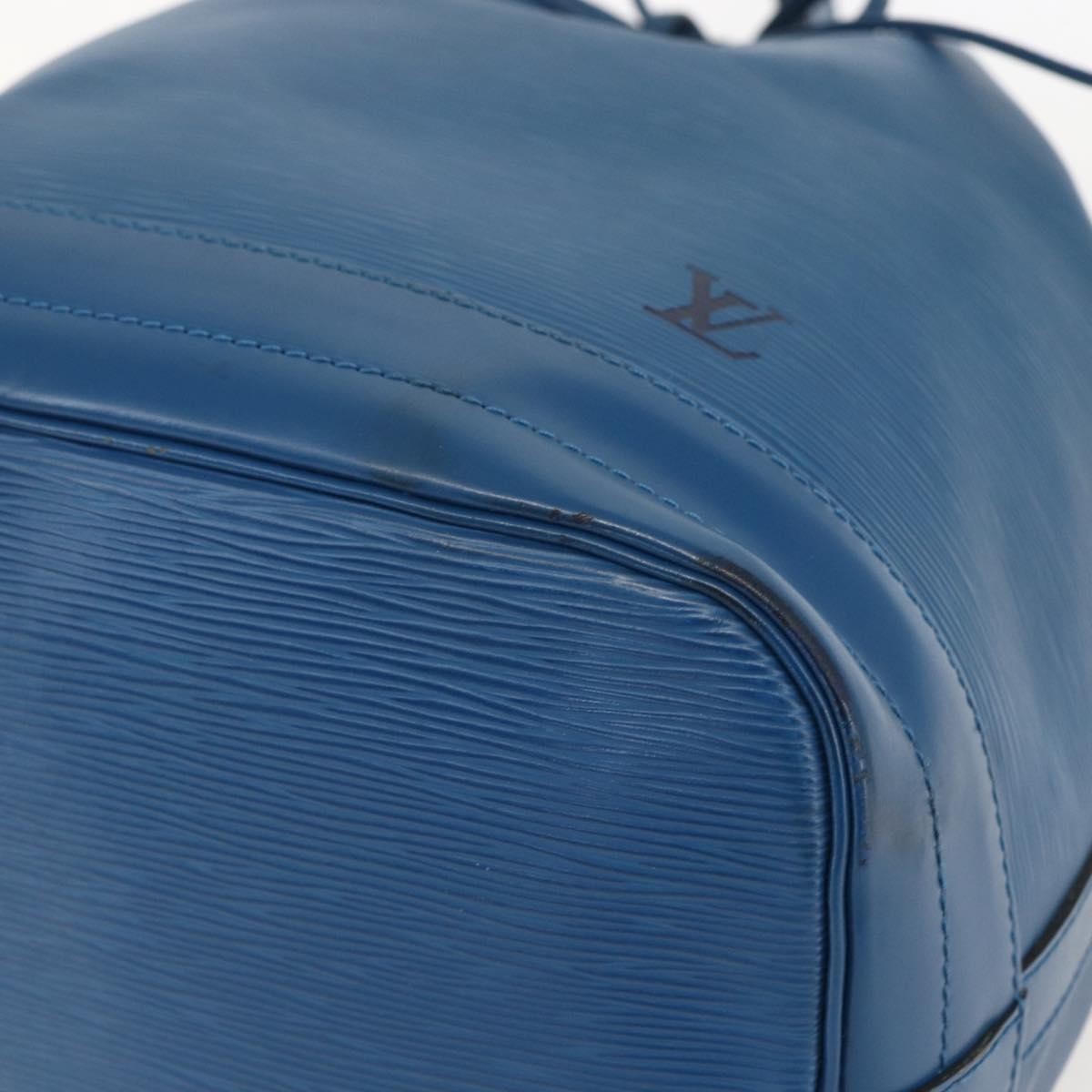 Louis Vuitton Noe Epi Leather, Blue, Leather, Shoulder Bag