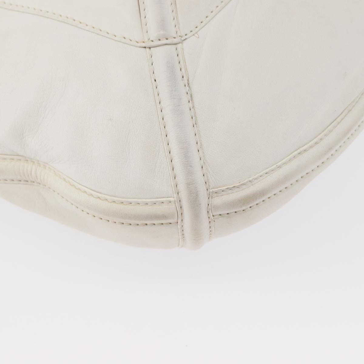 Loewe Anagram Leather, White, Leather, Shoulder Bag