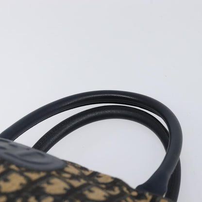 Christian Dior Detective Handle Leather, Navy, Canvas, Handbag
