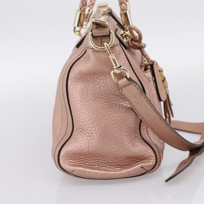 Gucci Bella Convertible Top Handle Leather, Pink, Leather, Handbag