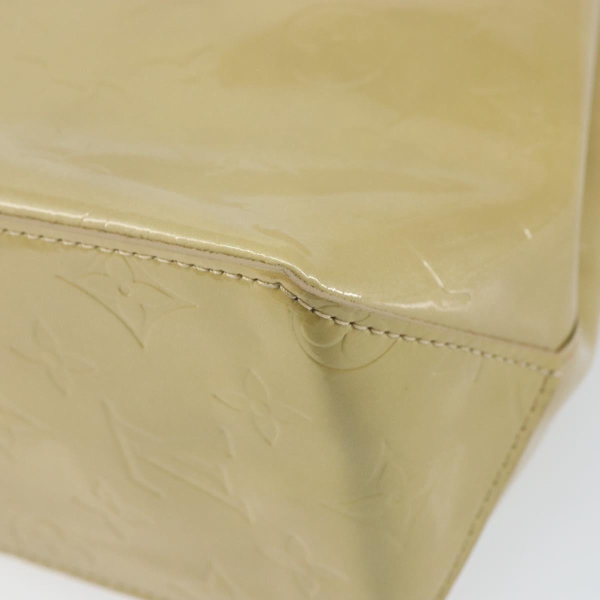 Louis Vuitton Reade Monogram Vernis, Beige, Patent Leather, Handbag