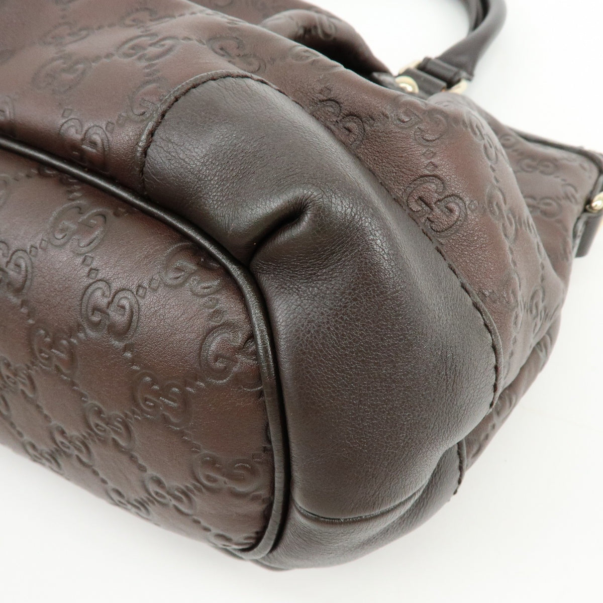 Gucci Sukey Top Handle Satchel Guccissima Leather, Brown, Leather, Handbag