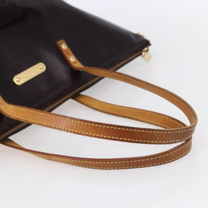 Louis Vuitton Bellevue Monogram Vernis, Burgundy, Patent Leather, Tote Bag