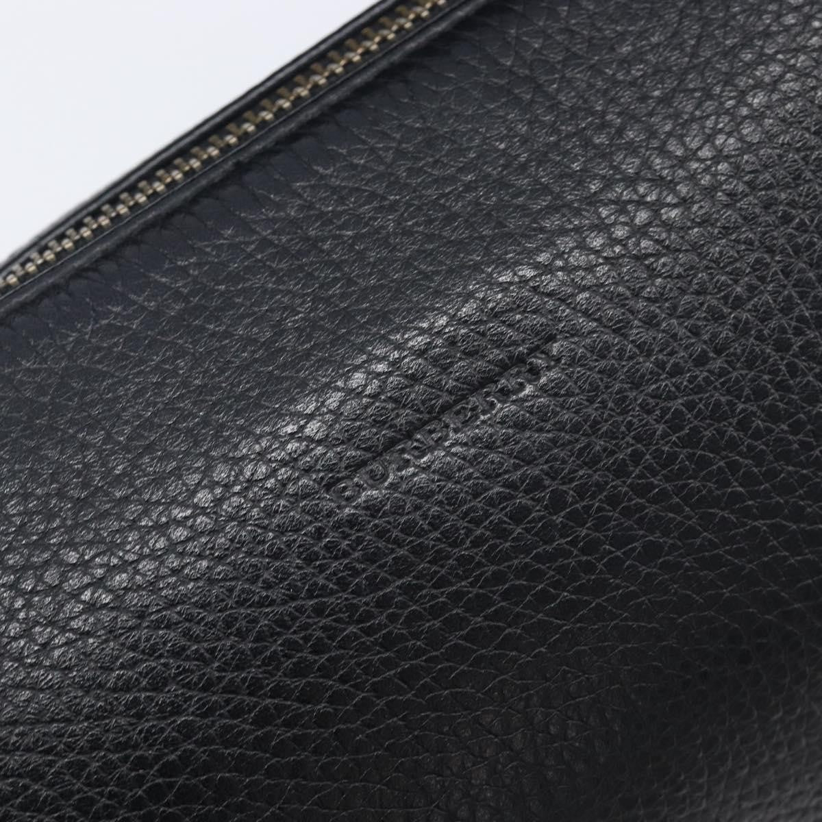 Burberry Shoulder Leather, Black, Leather, Shoulder Bag