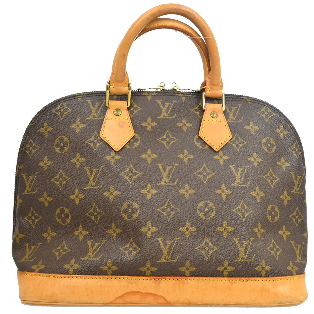Louis Vuitton Alma Monogram, Brown, Canvas, Handbag