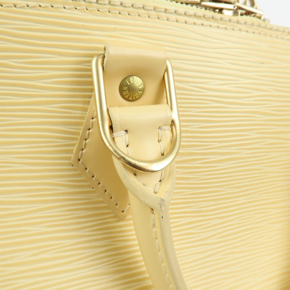 Louis Vuitton Alma Epi Leather, Beige, Leather, Handbag