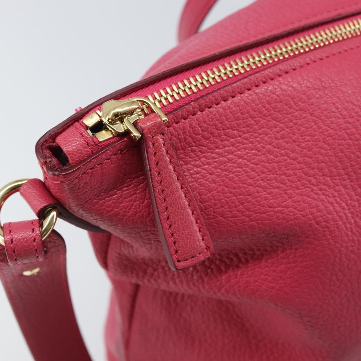 Salvatore Ferragamo Gancini Tote Leather, Pink, Leather, Tote Bag