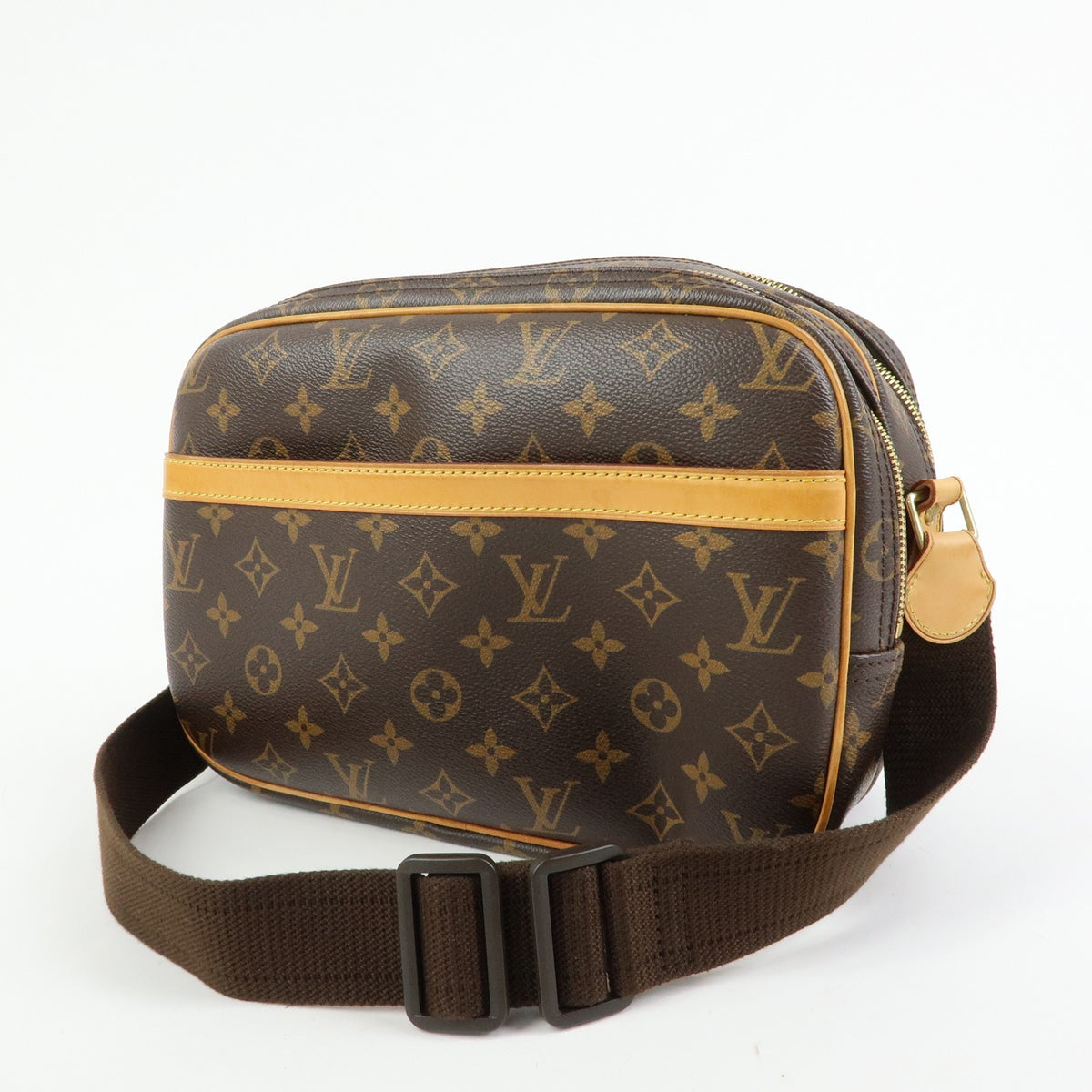Louis Vuitton Reporter Monogram Canvas, Brown, Canvas, Shoulder Bag