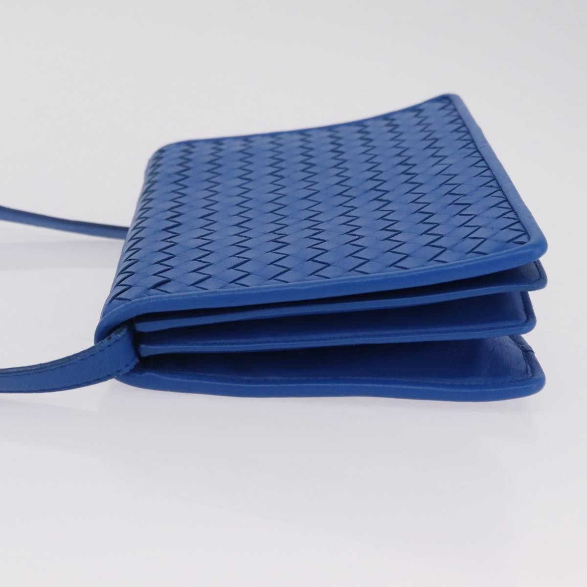 Bottega Veneta Shoulder Leather, Blue, Leather, Shoulder Bag