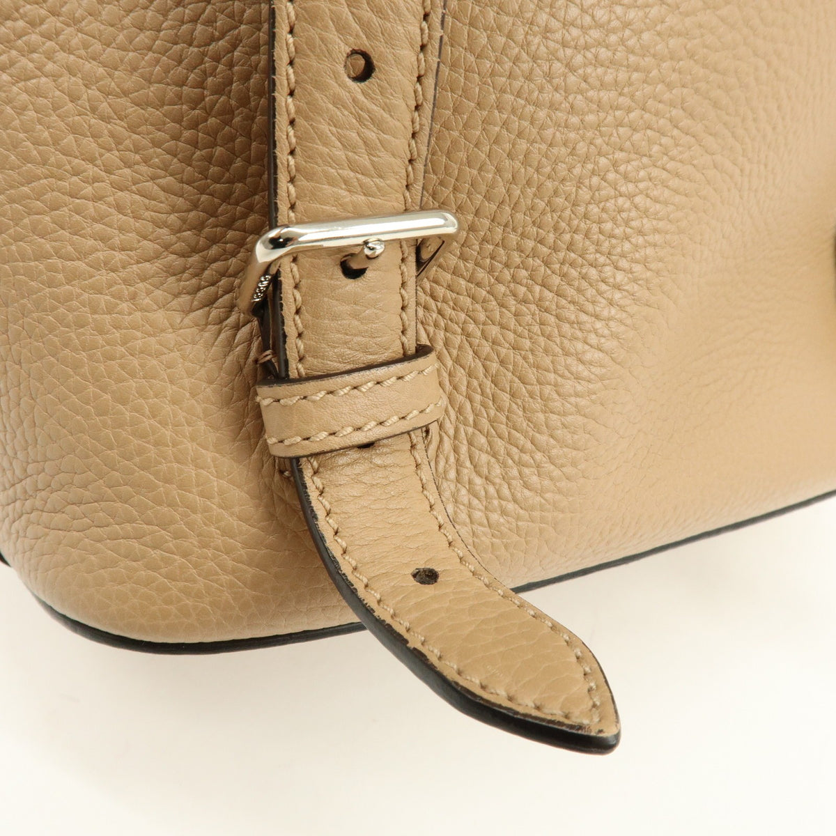 Gucci Bamboo Tassel Leather, Beige, Leather, Backpack