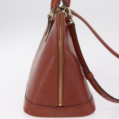 Louis Vuitton Alma Epi Leather, Brown, Leather, Handbag