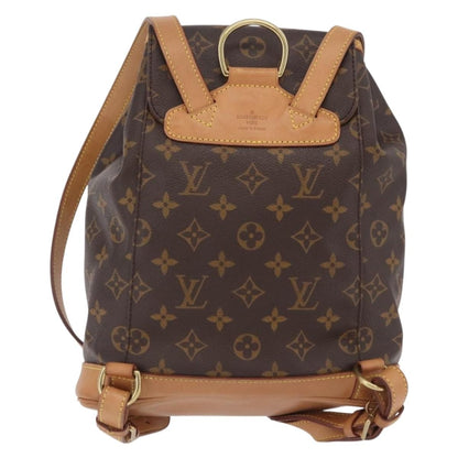 Louis Vuitton Vintage Montsouris Monogram Canvas, Brown, Canvas, Backpack