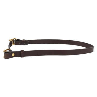 Chanel Vintage Double CC Leather, Brown, Leather, Belt